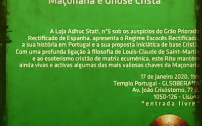 Conferência sobre o Rito Escocês Rectificado na Soberana